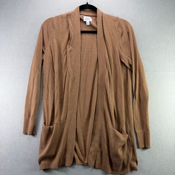 Croft & Barrow Women’s Brown Open Front Cardigan Sweater Size M - Picture 1 of 9